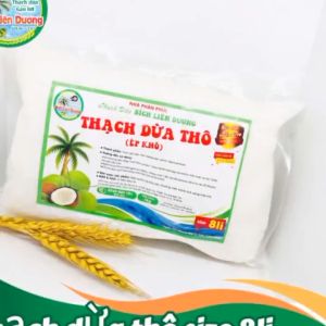 COMBO 4KG THẠCH DỪA THÔ ÉP KHÔ SIZE 8LI TẶNG KÈM HƯƠNG_LOẠI TÚI 1KG