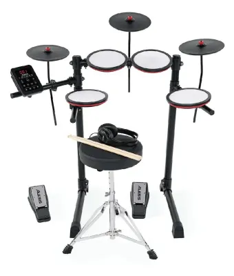 ALESIS TURBO MAX - Electronic Drum Kit 7-Piece w/ Mesh Heads & Bluetooth