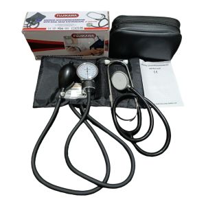 FUJIKAWA Aneroid Sphygmomanometer Blood Pressure Monitor With Dual Head Stethoscope