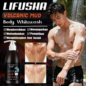 Sabun Mandi Pencerah Kulit dengan Lumpur Vulkanik 250ml - Membantu Membersihkan dan Meratakan Warna Kulit