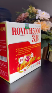 Rovit 3B H5000 dược Vạn Tam hộp 100 viên bổ sung vitamin nhóm B giảm tê bì tay chân suy nhược cơ thê