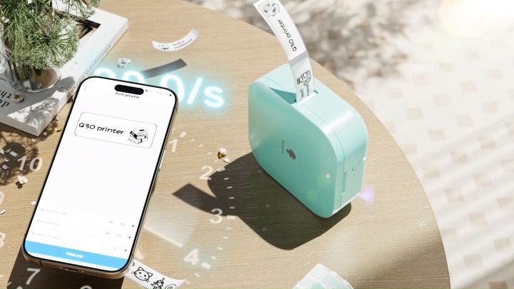 Phonemo Phonemo Q30 Mini Thermal Label Printer,Portable Sticker Printer ...