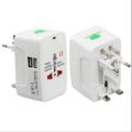 Adaptor universal internasional 2 port USB travel charger colokan listrik stop kontak. 
