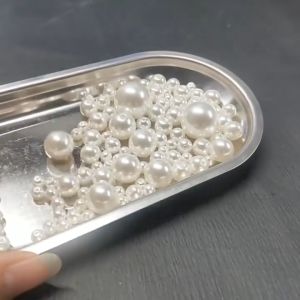 3-12mm Perforated Imitation Pearl Belly Beads Loose Diy Jewelry Home Decoration Smooth Finish Artificial Pearls