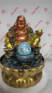 Thác nước Phong Thủy mini - Mẫu Phật Di Lặc