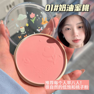 Korean Style Natural Looking Matte Single Color High Capacity Blush for Young Girls Multi Element Cheek Color Long Lasting