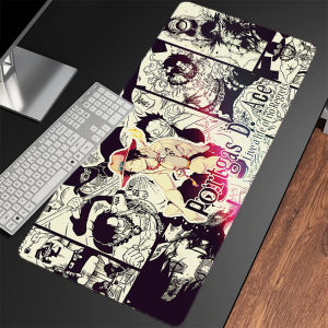 Bandai | Popular Mouse Pad Oversized Gaming Table Mat O-one P-piece Ace Black and white comic table mat Computer Keyboard Pads Mouse Mat