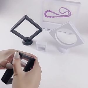 5Pcs Jewelry Box Display Perhiasan Mika Kotak Penyimpanan Perhiasan Dengan Plastik Transparan Tahan Debu Aesthetic Box Perhiasan Plastik Elastis Liontin Gelang Kalung Anting