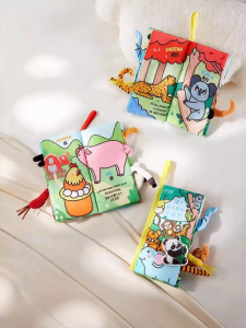 SHI YUE JIE JING | Teethable Early Education Cloth Book