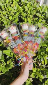 Bộ 50 Nhựa Trong Suốt Hình Chữ Nhật Kẹo Lollipop Túi Giấy Bao Bì Cellophane Cho Đám Cưới Sinh Nhật Ủng Hộ & Trang Trí