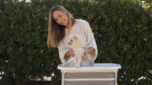 Stand Foldable Bathtub with Thermometer & Bath Seat/Drain Pipe (Full Set)/ Without Bending Over