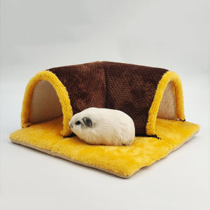 Warm Guinea Pig Hideout Tunnel Bed Soft Removable Guinea Pig Tunnels And Tubes for Cage Guinea Pig Hides Fleece For Rat Sturd