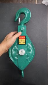 Pulley Block Single Heavy Duty 4" / 1 ton 5" / 1.5 ton and 6" / 2 ton hoisting hoist mechanical device used to lift or move heavy objects Pulley With Motor 1.5 Ton Ac Unit Weight Pulley - Lazada