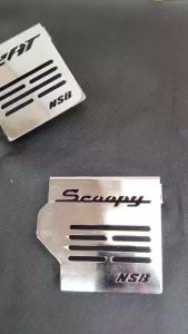 Cover Engine Pelindung bawah mesin chrome stainless steel Beat dan Scoopy 2021-2023