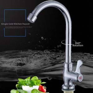 Cold Water Stainless Steel Basin Faucet