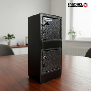 METALLIC BLACK - Dual Door Alkansya Vault Multi Purpose Security box Direct Supplier & Manufacturer