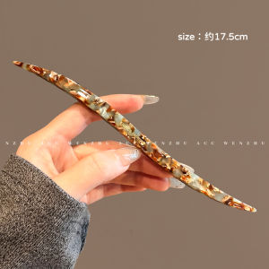 New Chinese Style Acetate Hairpin Womens Elegant Sense Bun Hair Styling Tool Thickened Hairpin Headwear Ancient Style Hairpin