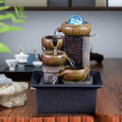 rongqi | Prosperity Feng Shui Table Fountain Desktop Decor