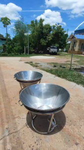 เตาเผาถ่านบำรุงดิน เตาเผาถ่านกู้โลก แบบ C1 ก้นปิด มีก็อก มีฐานรอง