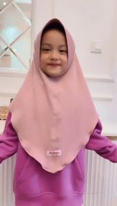 Jilbab Anak Bergo Pad Misca Bahan Jersey Knit By Aretha