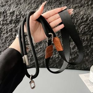 Retro Adjustable Lanyard 140CM Crossbody Neck Cord Wide Wrist Strap Phone Case Chain Round Buckle Anti Loss Outdoor Travel Rope