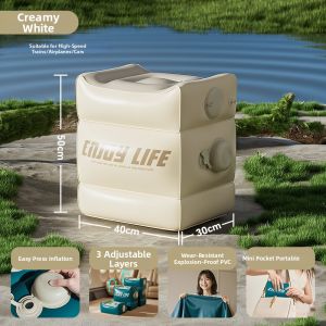 Travel Portable Adjustable Footrest Inflatable Footrest Stool