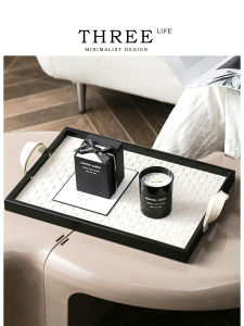 THREE LIFE | Luxurious High-end Leather Entryway Tray