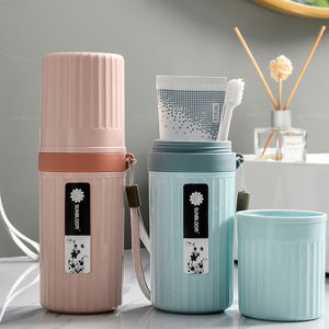 Toothbrush Travel Case Travel Toothbrush Cup Holder for Toothbrush and Toothpaste Portable Travel Toothbrush Container for Tra