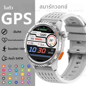 ใหม่ผู้ชายผู้หญิงสมาร์ทนาฬิกา 466*466 HD AMOLED หน้าจอบลูทูธสุขภาพสมาร์ทวอทช์จีพีเอสติดตาม 100 + โหมดกีฬา 5ATM กันน้ำ