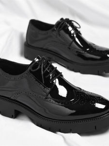 British Style Patent Leather Mens Shoes