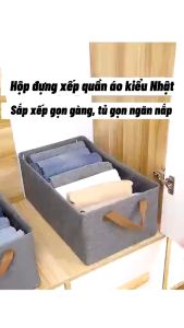 Hộp đựng quần áo gấp gọn hộp vải đựng quần áo có khung thép cố định