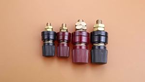 1/2pcs Red Black 6mm 8mm Pure Copper Terminal Blocks Power Supply Terminals M6 M8 Welding Machine Inverter Post Connector