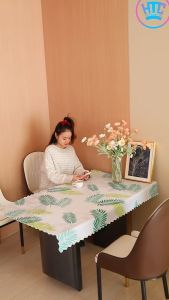 Table Cloth Cover Waterproof 6 Seater Round Square Pvc Table Cloth Rectangular Plastic Dinner Oilcloth Tablecloth Floral Pattern Coffee Table Mat