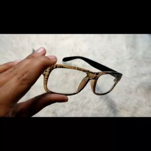Kacamata Plus +1.00 s/d +3.00 Frame Kotak Corak Flannel Coklat Lensa Transparan Model Terbaru Unik Simple Cocok Untuk Di pakai Cewek Cowok - GUDANG KACAMATA PLUS MURAH