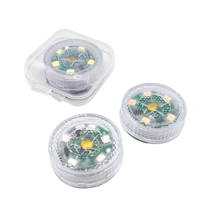 1/2/4/6 Mini LED Warning Light and Ambient Vibe Light - Button Battery Powered Portable For Home Camping Car Interior