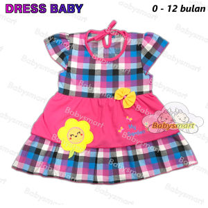 Babysmart - Baju Dress /Anak Perempuan motif GARDEN PLANET KIDS / Pakaian anak Cewek