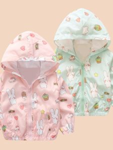 Girl Outwear Spring & Fall New Arrival Childrens Trendy Top Zipper Cardigan Baby Cartoon Jacket Korean Style Windbreaker Childrens Clothing