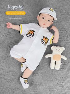 Clothes for Babies Spring and Autumn Baby One-Piece Suit Spring Clothes 0-1 Birthday Party 6 7 8 9 10-Month Boys Childrens Clothing Summer