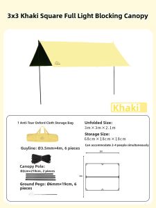 GLAMPING | Anti-UV Windproof Waterproof Shelter Tent