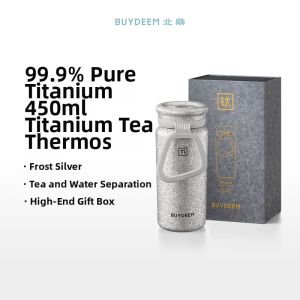 BUYDEEM | Titanium Insulated Tea Separation Cup