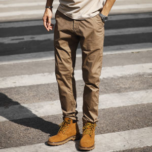 LUPAN | Quần Tây Dáng Slim-Fit Màu Khaki Nhanh Khô Co Giãn