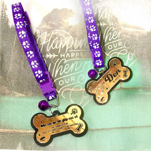 Vòng đeo cổ thú cưng - Thẻ tên thú cưng - pet tag - thẻ tên chó mèo khắc tên theo yêu cầu.