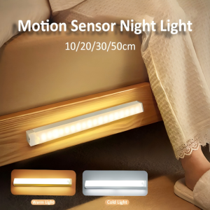 LED Bar Light 10/20/30/50CM Human Motion Sensor Night Light Auto Illumination Cold Warm Light Magnetic Removable Reading Lights