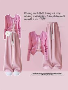 NUMEN BUTTON | Bộ Đồ Dạo Phố Mùa Xuân Kiểu Dáng Thư thái Kích Cỡ Lớn