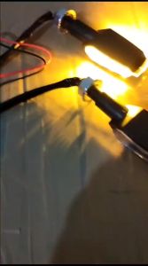 2 PCS LAMPU SEIN SEN MINI LED 2 SISI SEN MOTOR UNIVERSAL UNTUK SEMUA MOTOR WARNA KUNING