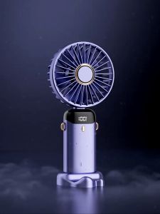 Mini Fan Rechargeable With Speeds Battery Operated Mini Fan With LED Display - Keimav offcial