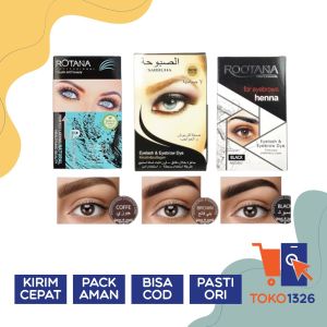 BLACK TINT LASH & EYEBROW / HENNA ARAB / Cat Pewarna Bulu Mata dan Alis /Brow Dye