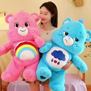 หมอนผ้าห่มตุ๊กตา หมี Care Bears น่ารักๆ มีผ้าห่ม 3 ฟุต 1 ผืน เนื้อผ้านาโนสุดพิเศษ  พร้อมส่ง !!