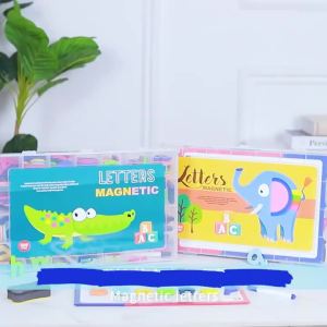 Magnetic letter spelling board set teaching tool helpful for teaching and intellectual development improving language skills