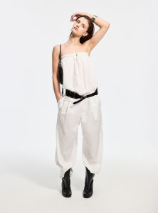 ULD | Retro Jacquard Airy Textured Two-Way Cotton Bustier Skirt